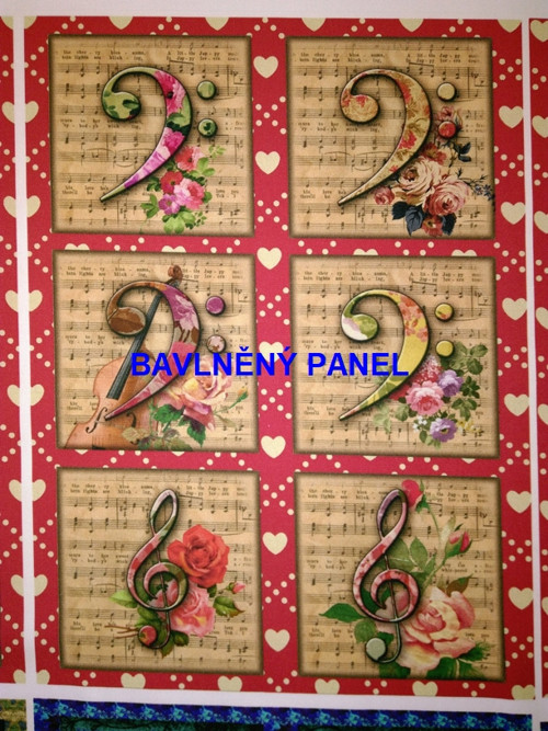 Bavlněná látka - sada 35 x 53 cm