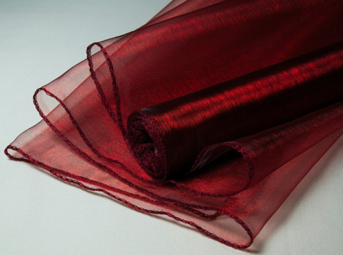 Organza bordó - š. 38 cm/1 m