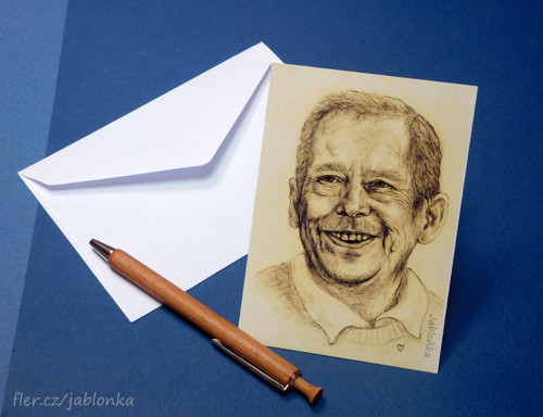 Václav Havel - pohlednice