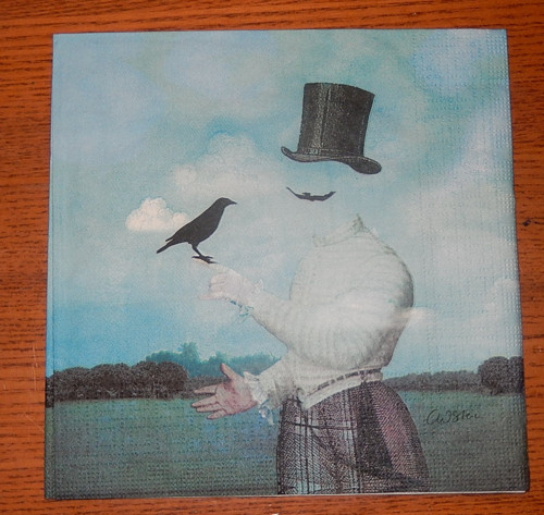 Ubrousek na decoupage - iluzionista