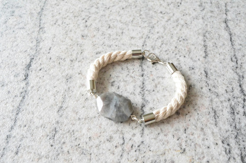 Náramek Rope Silver Labradorite — foto 1