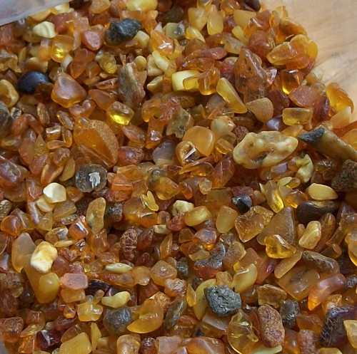 Jantar Surový - Nevrtané Zlomky