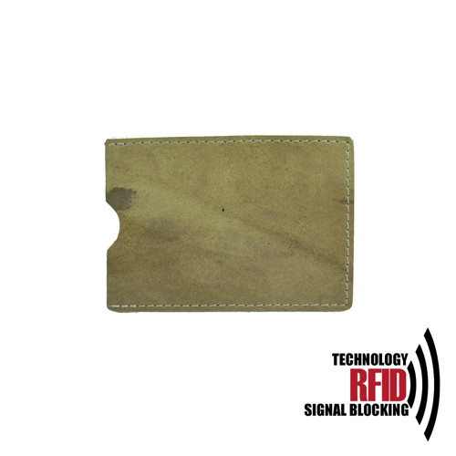 RFID ochranné púzdro na karty, khaki