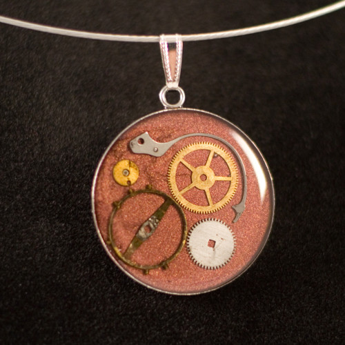 1564 náhrdelník steampunk