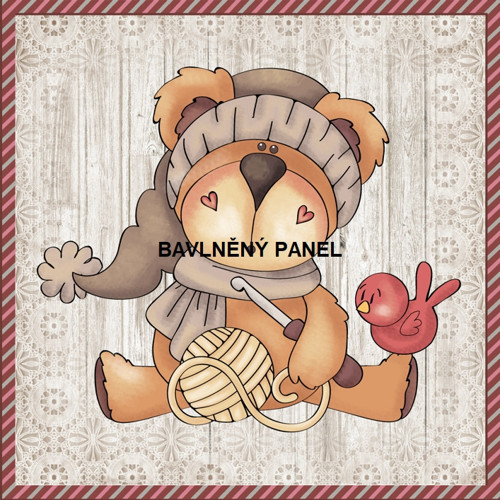 Bavlněný panel 25 x 25cm