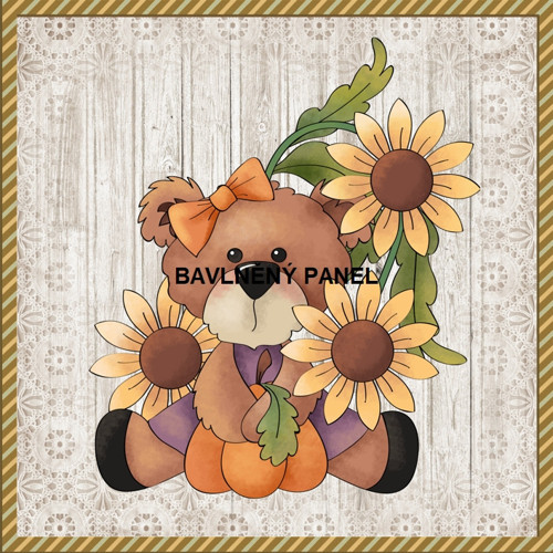 Bavlněný panel 25 x 25cm
