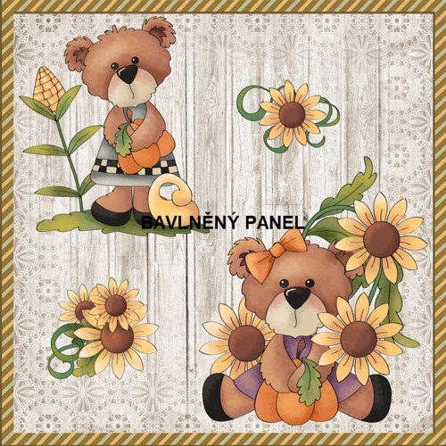 Bavlněný panel 25 x 25cm