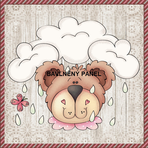 Bavlněný panel 25 x 25cm