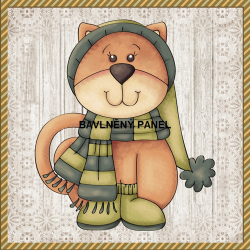 Bavlněný panel 25 x 25cm