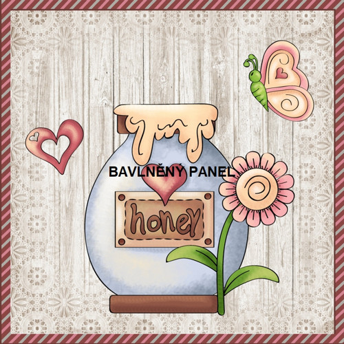 Bavlněný panel 25x25 cm — foto 1