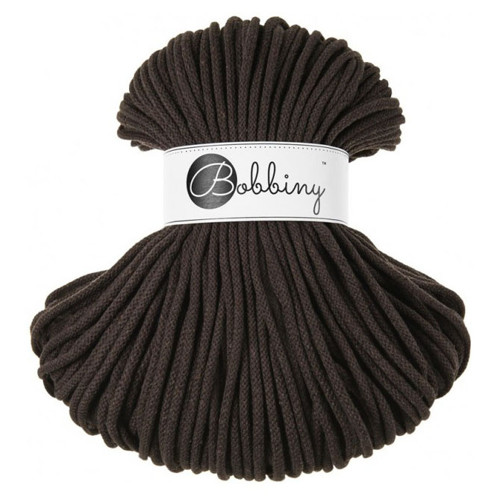 Bobbiny Premium 5mm - čokoláda - 3m