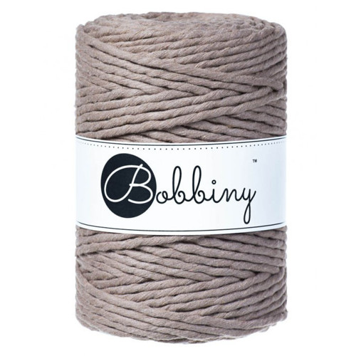 Bobbiny Macrame XXL 5mm - kávová - 3m — foto 1