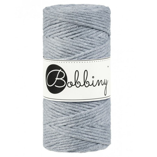 Bobbiny Macrame Regular 3mm - stříbrná - 4m — foto 1