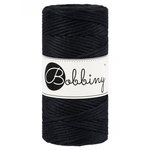 Bobbiny Macrame Regular 3mm - černá - 4m