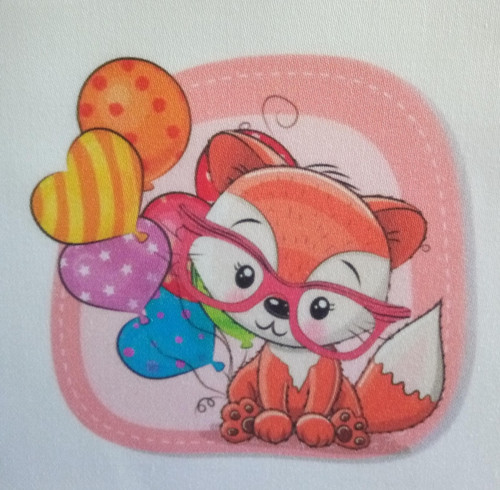 Bavlněná látka - panel 10 x 10 cm