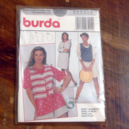 Burda 3992 - střih