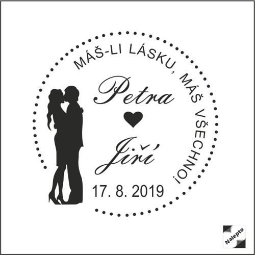 Svatební razítko na přání — foto 1