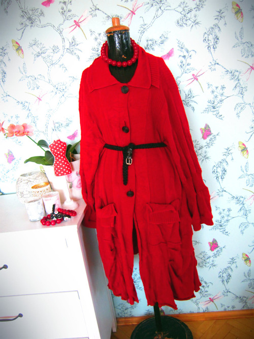 Kardigan extravagant red — foto 1