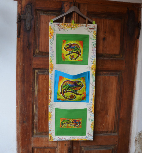 Chameleoni -malovaný kapsář