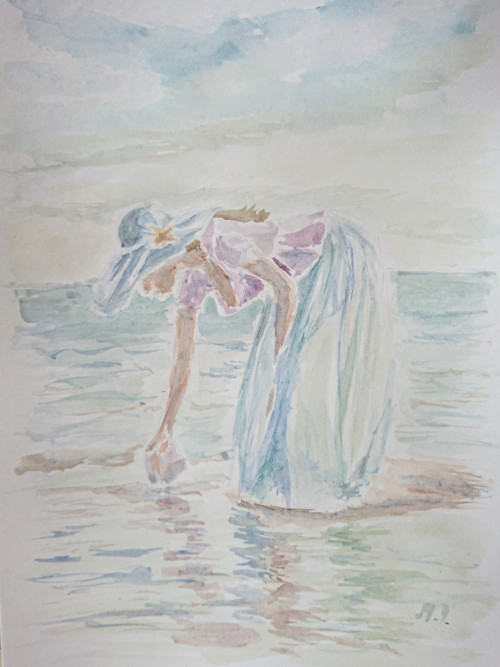 Dívka a moře