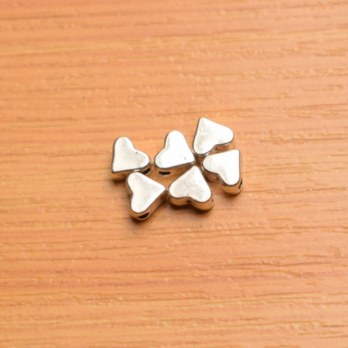Srdíčko - starostříbro - 6x5mm — foto 1