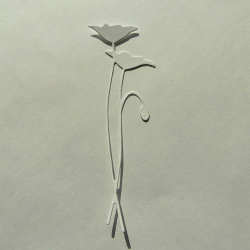 Papírový výsek - tulipány