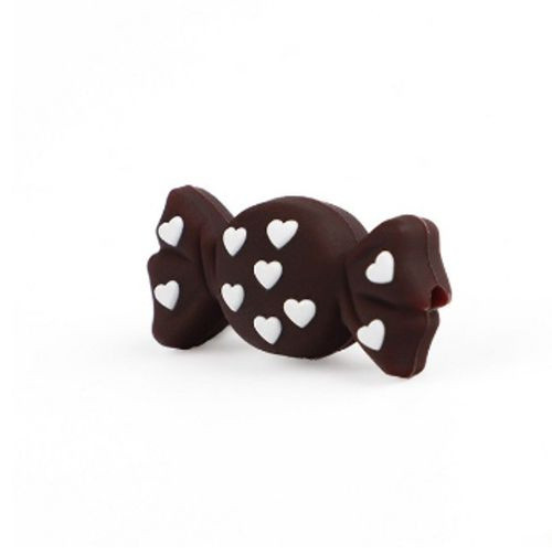 Silikonový BONBON 33mm (1ks) - brown
