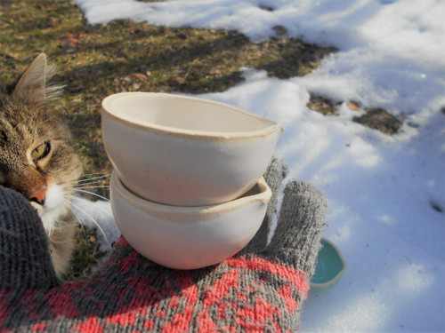 Matné bílé svícínky — foto 1