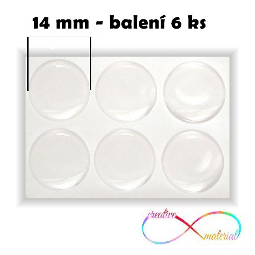 EPOXY čočky 14mm - 6ks — foto 1