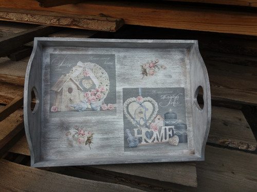 Srdíčkový tác Home
