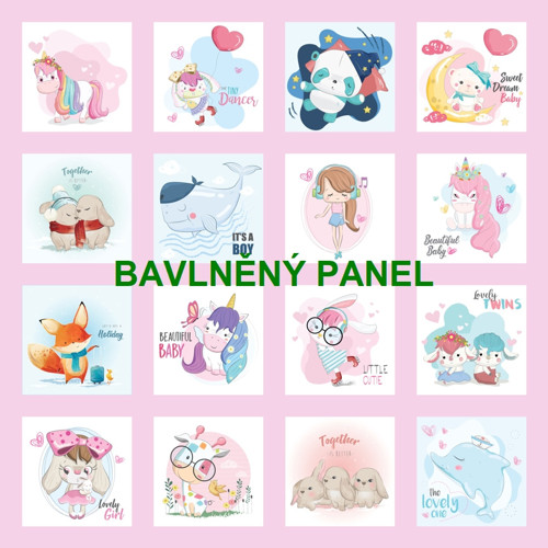 Bavlněný panel /i na pexeso/ 35 x 35 cm