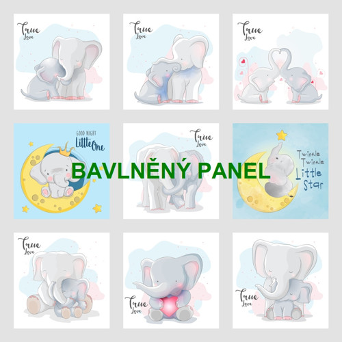 Bavlněný panel /i na pexeso/ 35 x 35 cm — foto 1