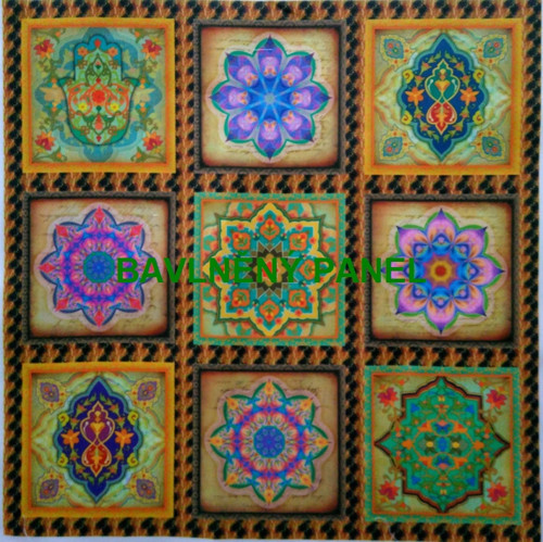 Bavlněná látka - panel sada 35 x 35cm — foto 1