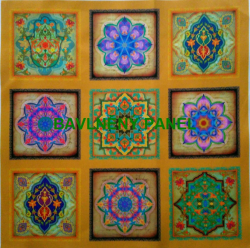 Bavlněná látka - panel sada 35 x 35cm