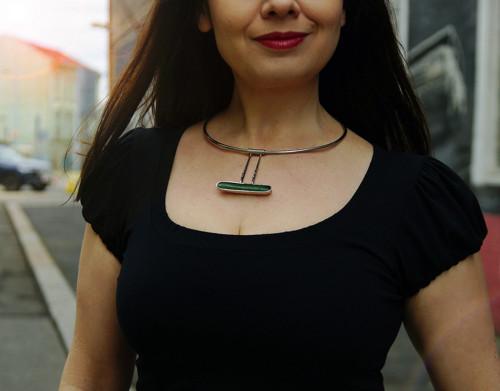Nerezový náhrdrlník..." Twig " — foto 1