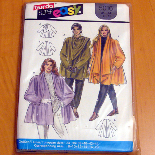 Burda Super Easy 5016 - střih