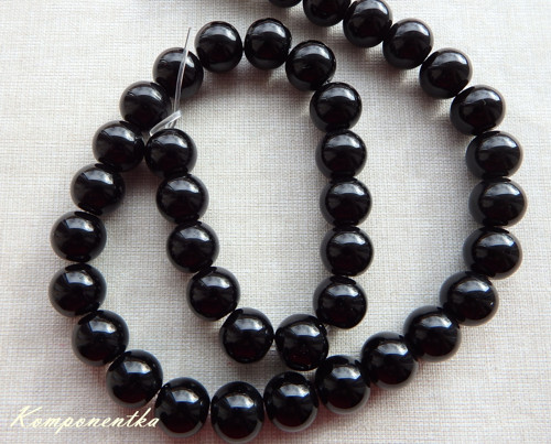 Černý Achát 10mm 2kusy