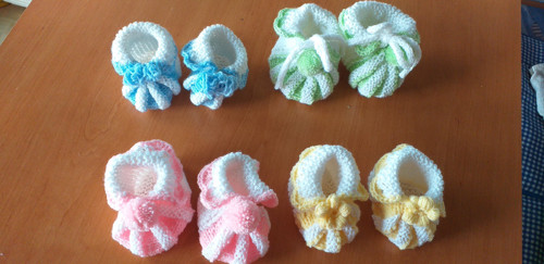 Bačkůrky/botičky pro miminko vel.6-8cm
