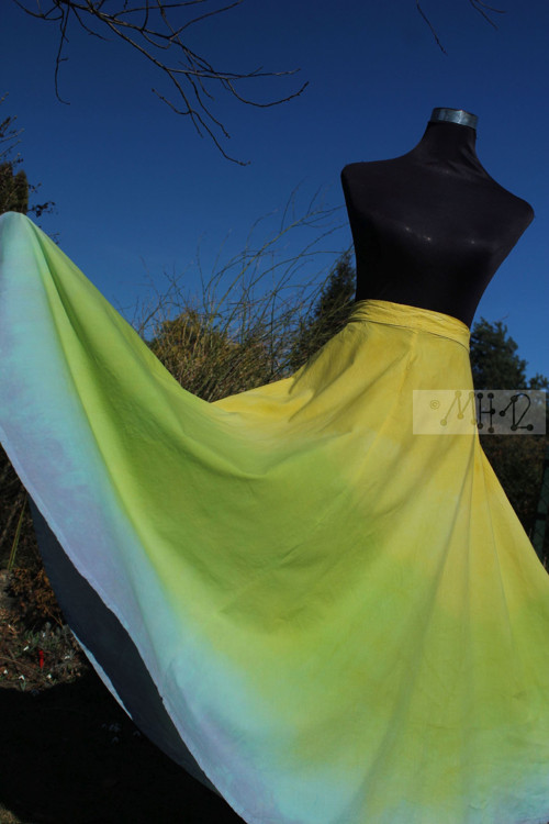 Letní maxi kolová sukně - Jarní — foto 1