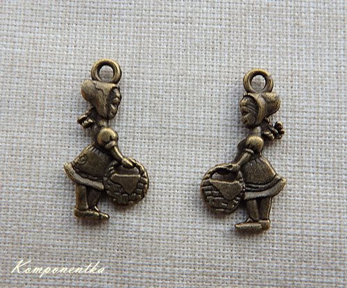 Přívěšek karkulka 10x21mm 2kusy