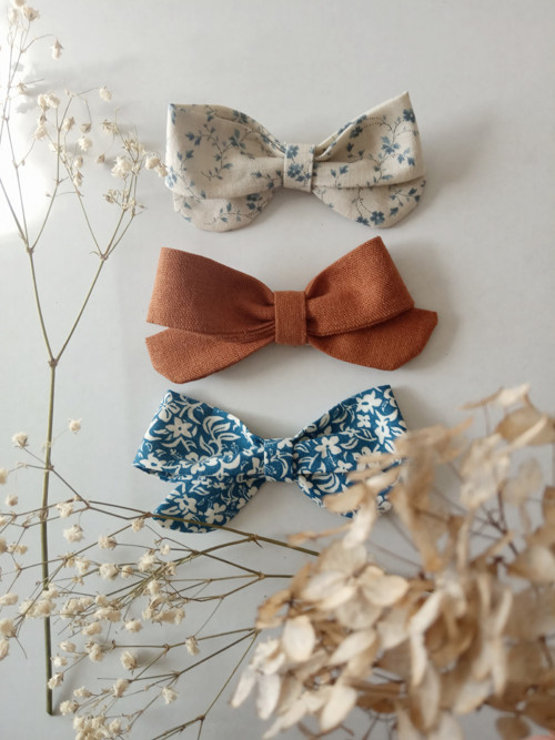 Mašlička ve vintage modré — foto 1