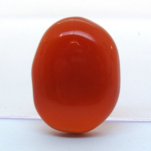 Kabošon oranžový onyx ovál 17,5mm