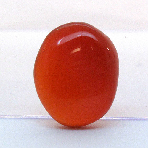 Kabošon oranžový onyx ovál 16,9mm