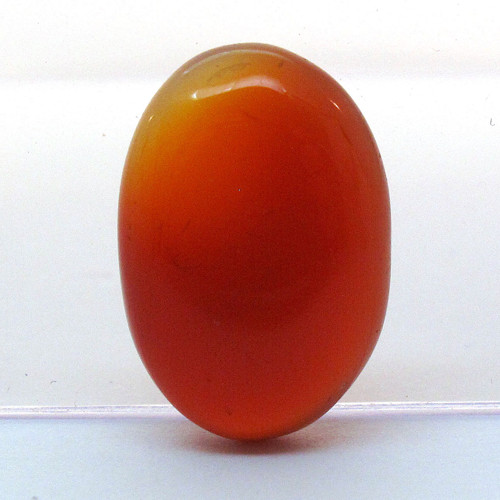 Kabošon oranžový onyx ovál 18mm