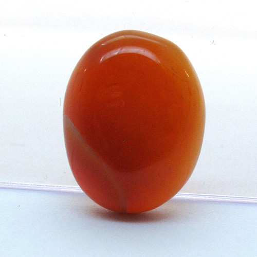 Kabošon oranžový onyx ovál 15,3mm