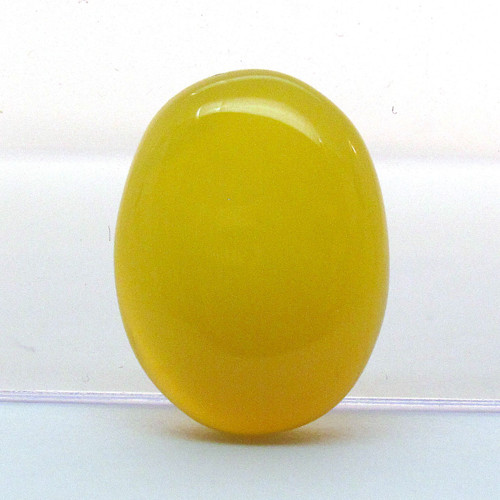 Kabošon žlutý onyx ovál 16,3mm