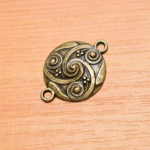 Mezidíl - 28x21mm - starobronz