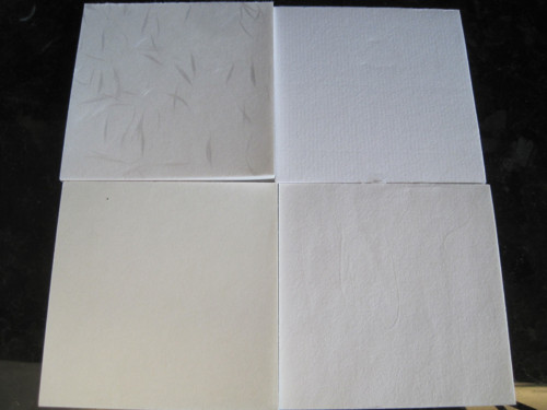 4x Washi Origami bílé z Japonska 84x84 AKCE