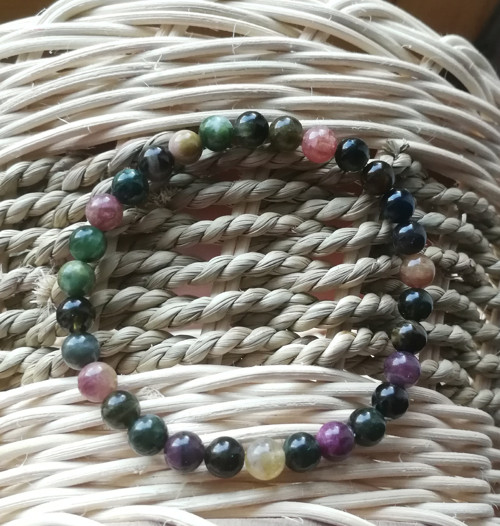 Náramek - turmalín multicolor — foto 1