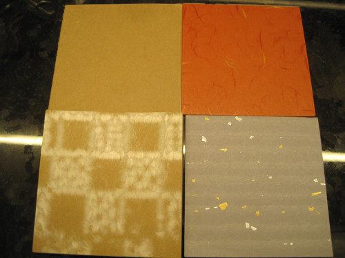 4x Washi Origami z Japonska 84x84 barevní AKCE